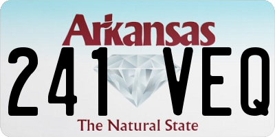 AR license plate 241VEQ