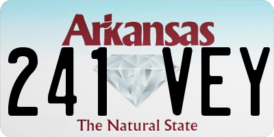 AR license plate 241VEY