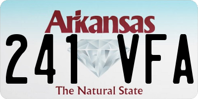 AR license plate 241VFA