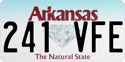 AR license plate 241VFE
