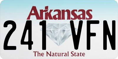 AR license plate 241VFN
