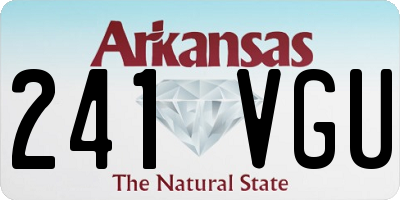 AR license plate 241VGU
