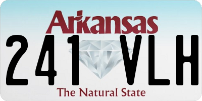AR license plate 241VLH