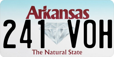 AR license plate 241VOH