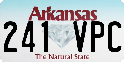 AR license plate 241VPC