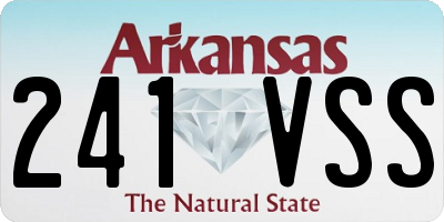 AR license plate 241VSS