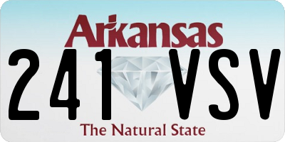 AR license plate 241VSV