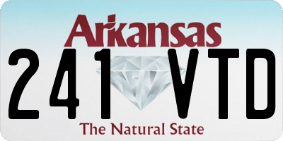 AR license plate 241VTD