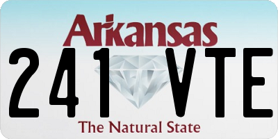 AR license plate 241VTE