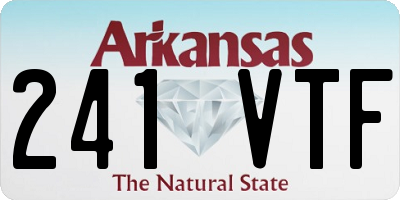 AR license plate 241VTF