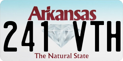 AR license plate 241VTH
