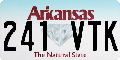 AR license plate 241VTK