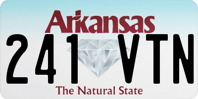 AR license plate 241VTN
