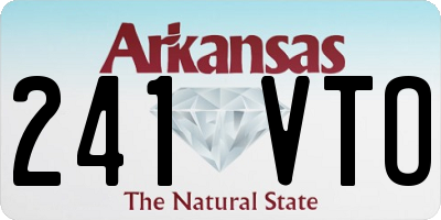 AR license plate 241VTO