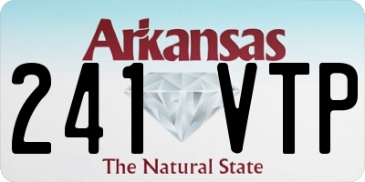 AR license plate 241VTP