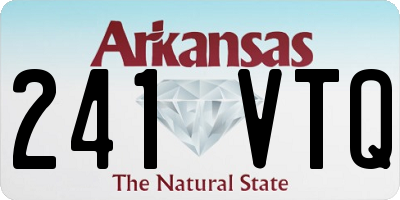 AR license plate 241VTQ