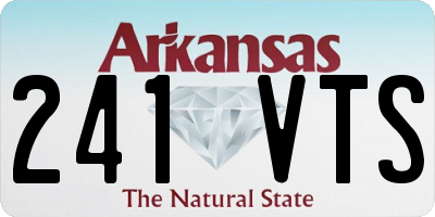 AR license plate 241VTS