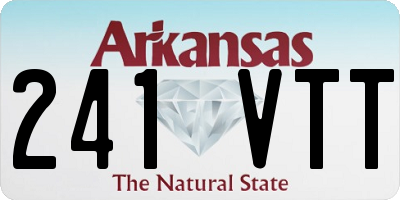 AR license plate 241VTT