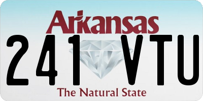 AR license plate 241VTU