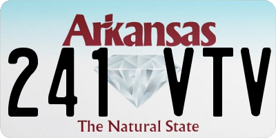 AR license plate 241VTV