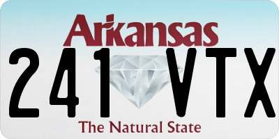 AR license plate 241VTX