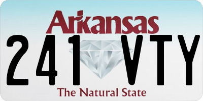 AR license plate 241VTY