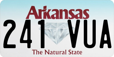 AR license plate 241VUA