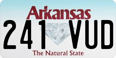 AR license plate 241VUD