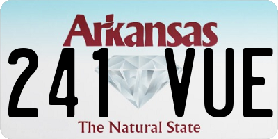 AR license plate 241VUE