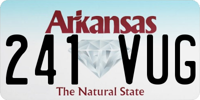 AR license plate 241VUG