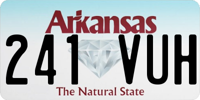 AR license plate 241VUH