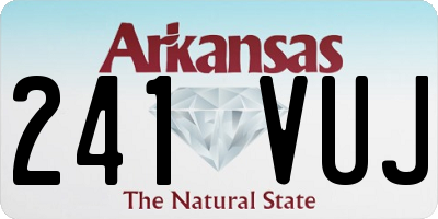 AR license plate 241VUJ