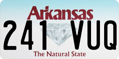 AR license plate 241VUQ