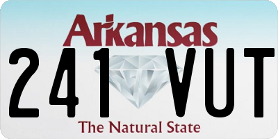 AR license plate 241VUT