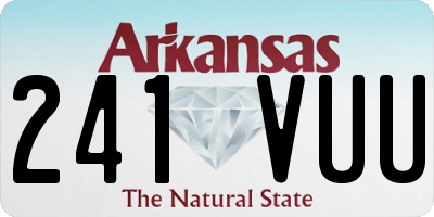 AR license plate 241VUU