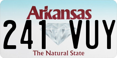 AR license plate 241VUY