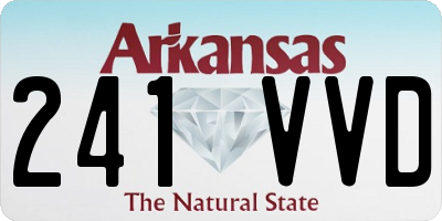 AR license plate 241VVD