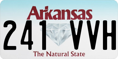 AR license plate 241VVH