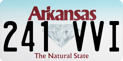 AR license plate 241VVI