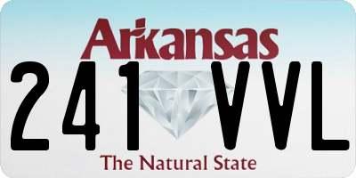 AR license plate 241VVL