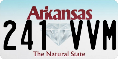 AR license plate 241VVM