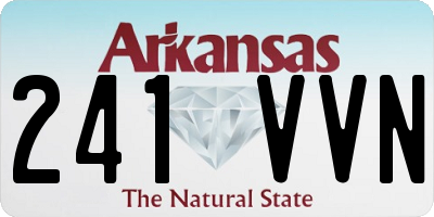 AR license plate 241VVN