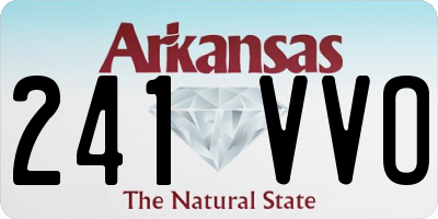 AR license plate 241VVO