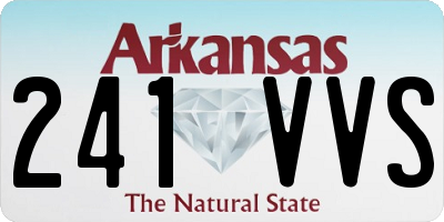 AR license plate 241VVS