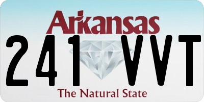 AR license plate 241VVT