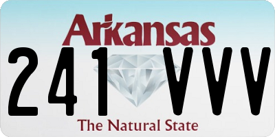 AR license plate 241VVV