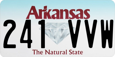 AR license plate 241VVW
