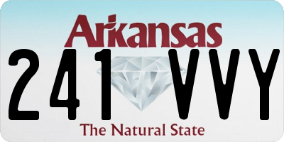 AR license plate 241VVY