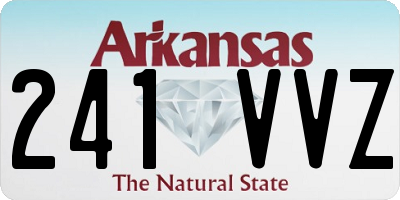AR license plate 241VVZ