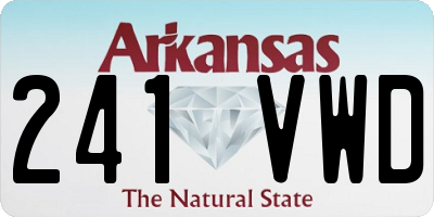 AR license plate 241VWD